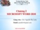 Bài giảng Chương 2: Microsoft word 2010 - ThS. Nguyễn Thị Uyên