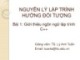 Bài giảng Nguyên lý lập trình hướng đối tượng: Bài 1 - TS. Lý Anh Tuấn