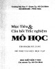 Ebook Mục tiêu và câu hỏi trắc nghiệm mô học: Phần 1