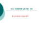 Bài giảng Tài chính quốc tế - PGS.TS. Đặng Ngọc Đức